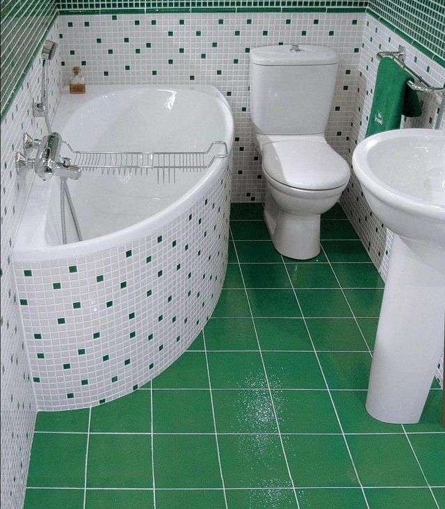 Інтерєр ванної кімнати поєднаної з туалетом