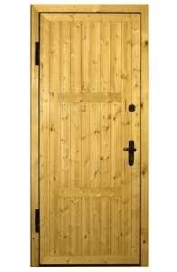 Двері вхідні деревяні утеплені